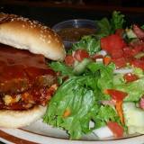 MEATLOAF ON A BUN WITH CHEESE